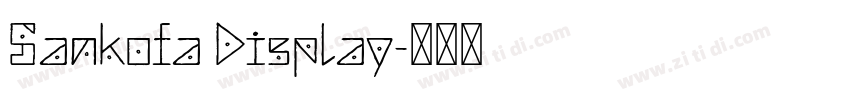 Sankofa Display字体转换 Sankofa Display字体转换